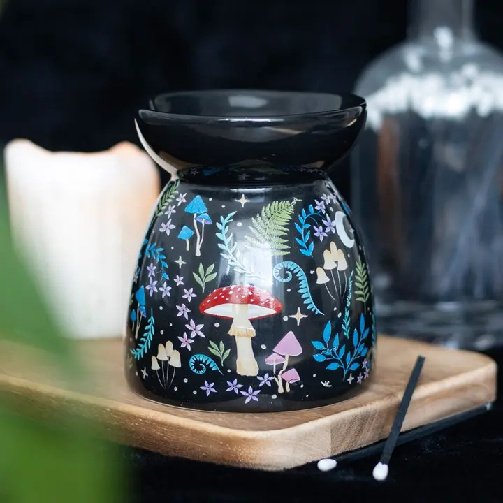 Dark Forest Tealight Wax Warmer - High Quality Wax Warmers for Wax Melts, Compatible with illuminatedbymia Gel Wax Melts, Decorative Wax Warmers for Wax Melts