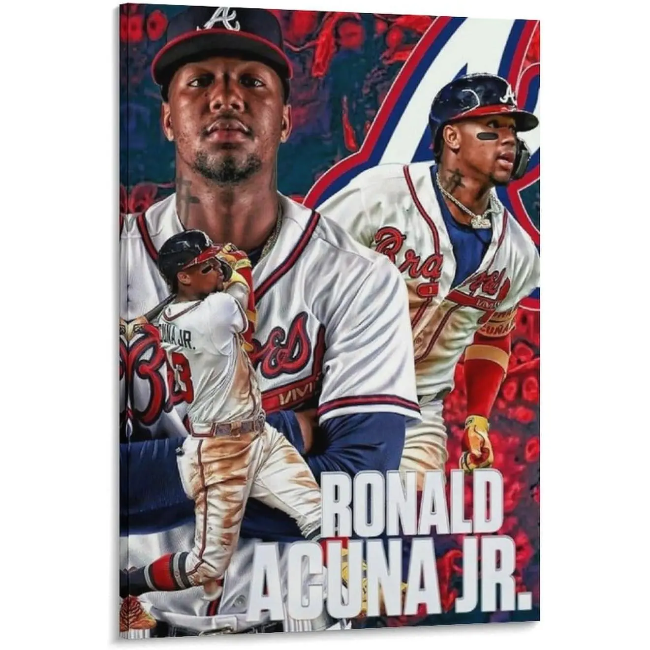 Ronald Acuna Jr Baseball Player Poster 31 Picture Print Canvas Poster Wall Paint Art Posters Decor Modern Home Artworks Gift Idea