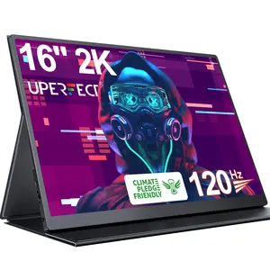 UPERFECT 16 18.5 17.3 Inches 2K 1080P 144HZ 120HZ Gaming Portable Monitor IPS 100% DCI-P3 FreeSync Low Blue Light VESA Kickstand Dual USB-C PD 60W HDMI for Mac Windows PS5 Gaming Remote Work Thin Full Adaptive Capacitive