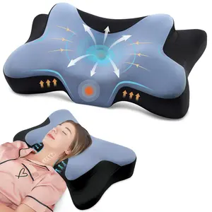 MOONORAH Contour Memory Foam Cervical Pillows for Pain Relief Sleeping,Ergonomic Orthopedic Neck Bed Pillow with Covers Queen Size 26"Lx14.6"Wx5.1"H