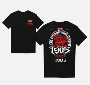HEB 1905 Heavy Metal T-Shirt - HEB Metal Merch, Short Sleeve Crew Neck T-Shir, Fitted, Pull On, Casual, Unisex Cotton T-Shirt, Menswear, Womenswear