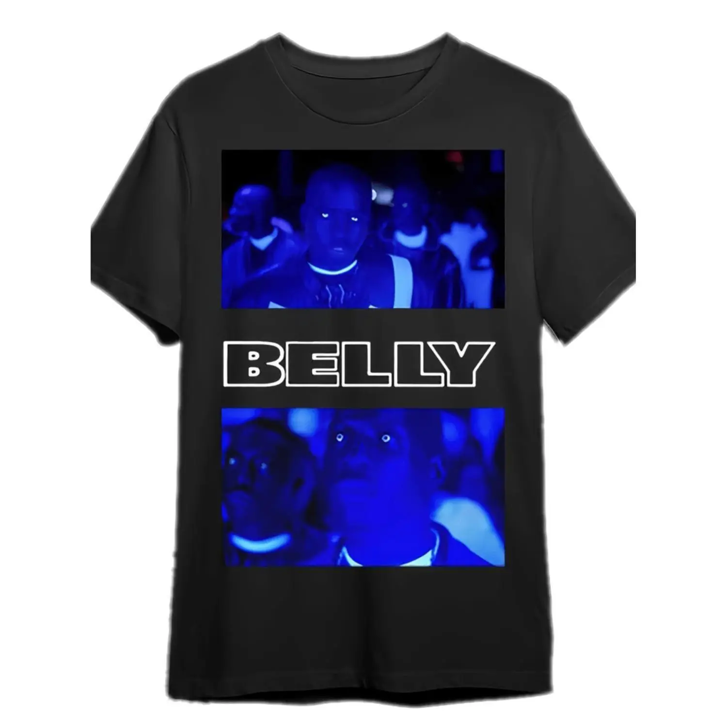 Casual Cotton T-Shirt for Men with DMX Belly Graphic, Round Neck Shortsleeve Vintage Streetwear Top, Fashion, Lightweight, Crew Neck, Loose-Fitting, All Season, Multi-Size, Machine Washable, Unisex, Sporty Chic, Tshirt, Menswear, Relaxed, Breathable, All,