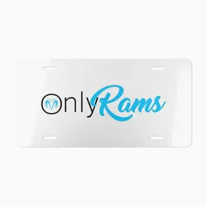 Only Rams Vanity Plate, Truck License Plate, Dodge Ram