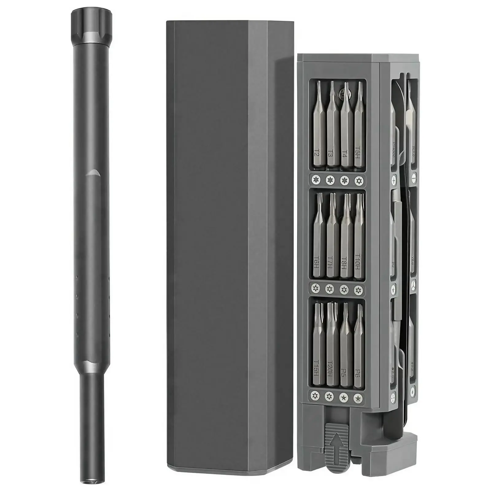 44-in-1 Screwdriver Set, Precision Micro Torx Star & Flat Head Screwdriver Set, Compact Portable Tool Kit for Electronic Products & DIY Projects, Port