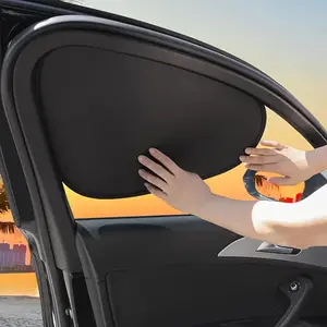 Car Door Window Sunshade, Car Window Shades, Easy Installation Car Door Window Glass Sunshade, Summer Sunshade Curtain for UV Protective, Sturdy Sun Shade, Car Accessory, Durable Sun Shade, Outside Sunshade Car Window
