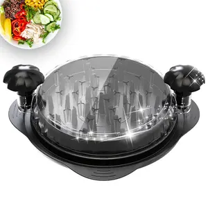 XL Chicken Shredder Bowl Pro Kitchen Meat Shredder Tool with Visible Lid Ergonomic Handle Strong Non Slip Base Dishwasher Safe Large Capacity for Chicken Pork Beef Vegetables Meal Prep Elegant Black