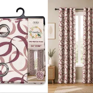 2pcs Privacy Grommet Curtain Blinds, Home Textile, Home Decoration, Interior Decoration Accessories for Household Use