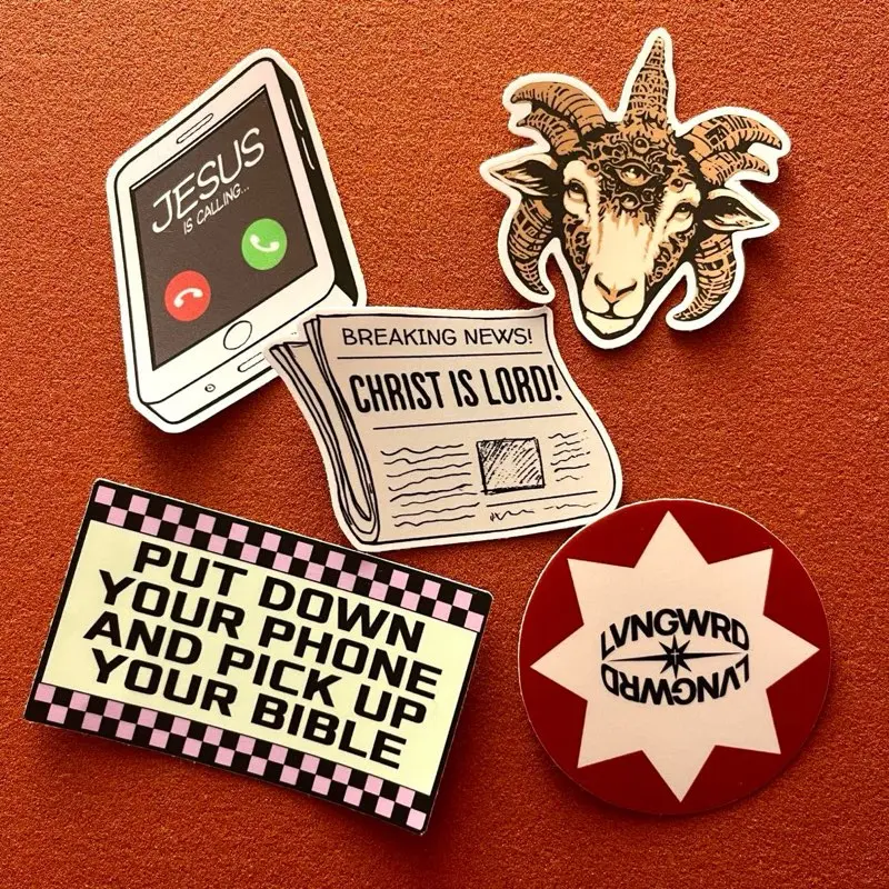 JESUS IS COMING Christian Sticker Pack - Vinyl Sticker Pack - LVNGWRD