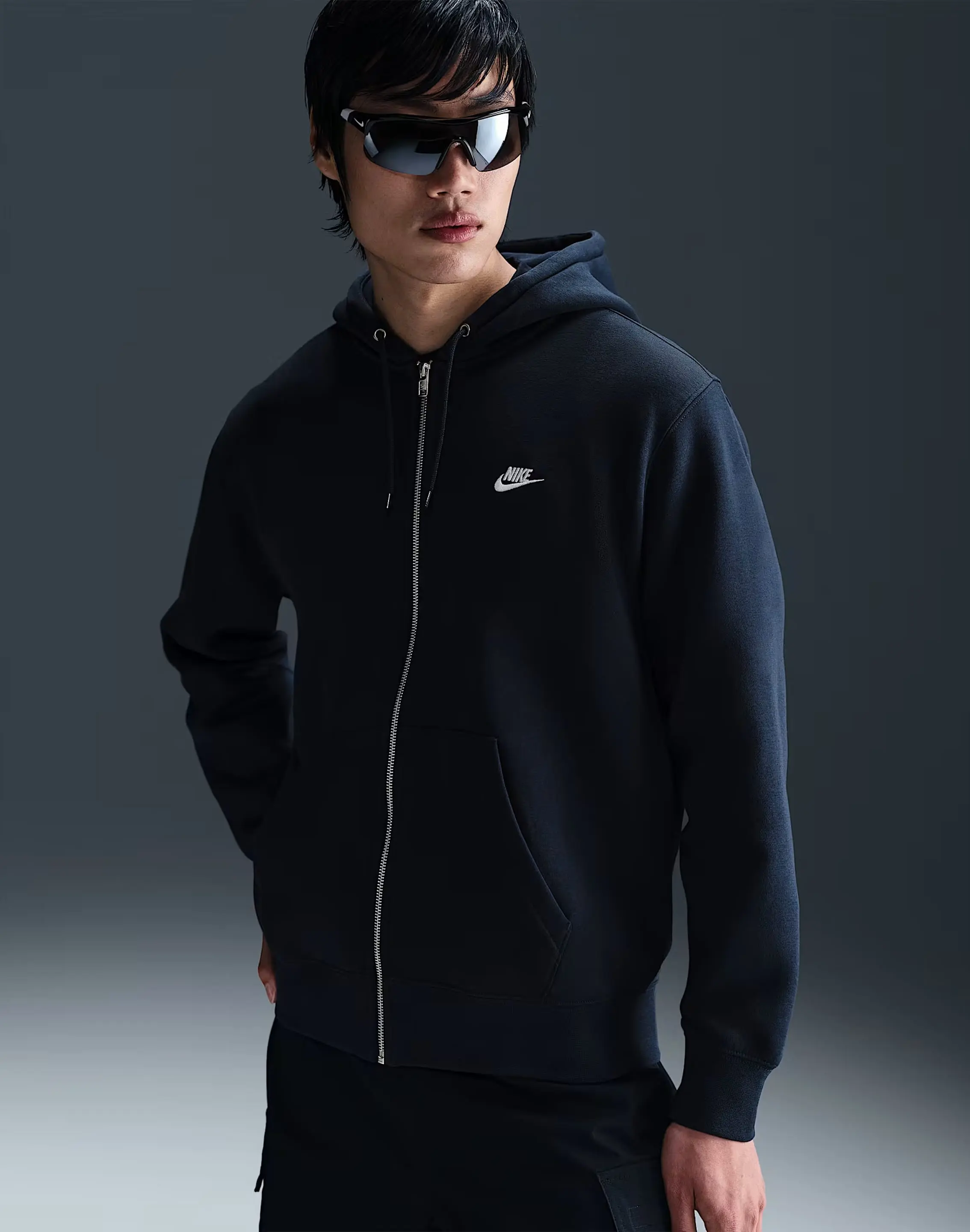 Mens Nike Club Fleece Full-Zip Hoodie