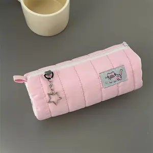 Cute Plush Cat Fish Board Pencil Case, High-Quality Stationery Bag, Large Capacity Makeup Bag for Students, School Supplies Organizer