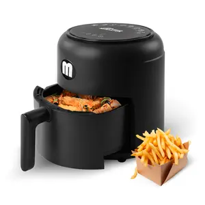 MIRASTON 2.8QT Digital Mini Air Fryer with Touchscreen Control, Compact Design for Single-Serve Cooking in Dorms, Offices and Small Kitchens, Easy to Clean, 1000W, Holiday Haul