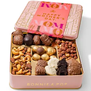 Mother's Day Gift Basket, Chocolate and Nut Snack Box Mother's Day Gift Basket, Chocolate and Nut Snack Box