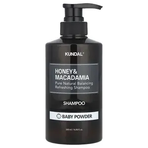 Kundal Honey & Macadamia, Shampoo, Baby Powder, 16.9 fl oz (500 ml)