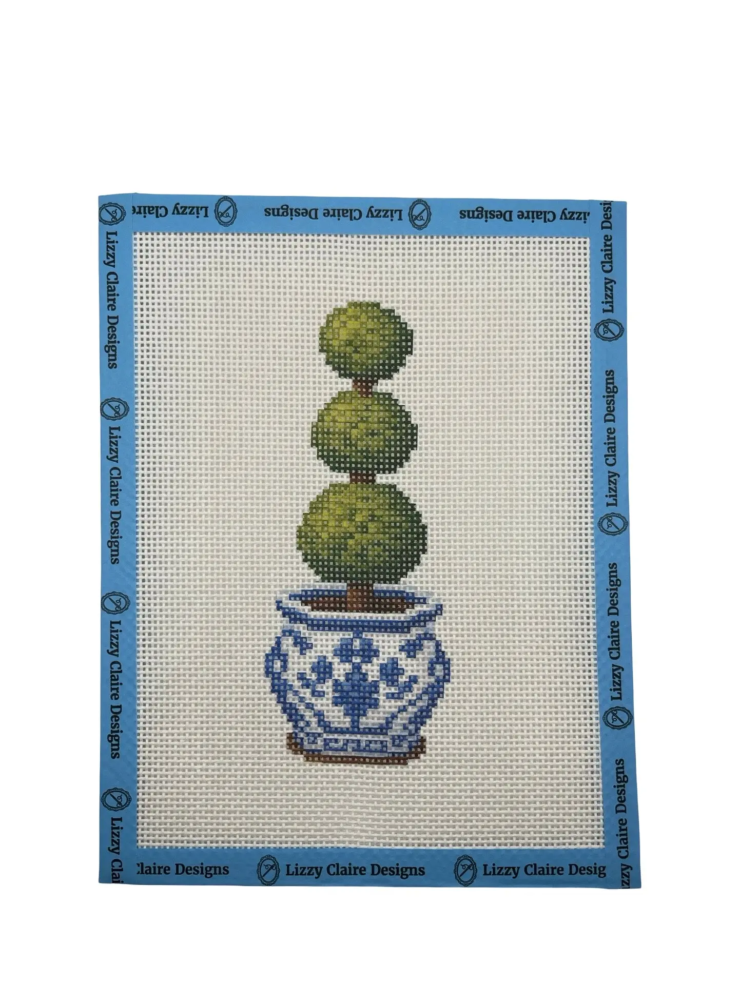 Chinoiserie Topiary - 13 Mesh - 7 x 9 - Needlepoint Canvas