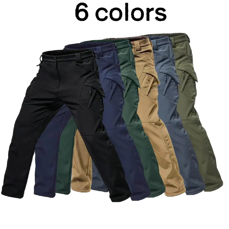Men's Ripstop Tactical Pants, Lightweight Breathable Combat Trousers with Zipper Pockets, Elastic Waist Work Pants Suitable for Hunting, Fishing, Travel and Everyday Use.