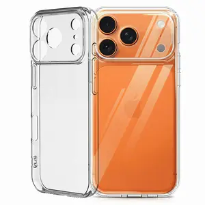 Clear Case for iPhone 17 Pro Max, 8ft Military Drop Protection, Shockproof, Anti-Yellowing, Lightweight Soft Tpu, Scratch Resistant, Camera & Button Protection, Accessories