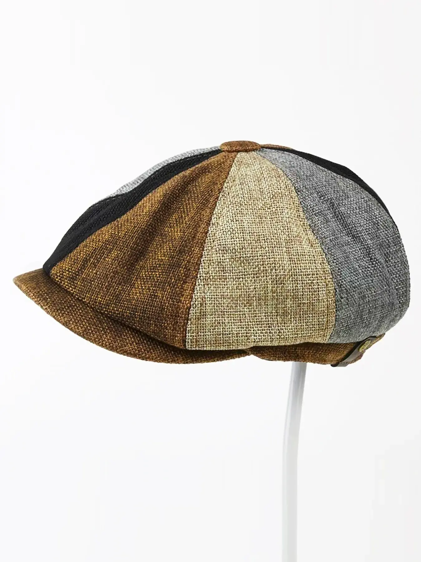 Men's Herringbone Tweed News Cap Classic Vintage Gatsby Lvy Cabbie Hat Casual Summer Hat Flat Beret Cap Casual Outfits Cap High Quality Hat
