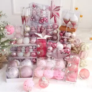 Christmas Decoration Scene Setup Tree Ornament Holiday Supplies Party Decoration Supplies Colorful Balls Christmas Ball Hanging Decorations for Festive Season