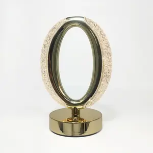 Wireless Metal Table Lamp, Touch Sensor Control LED Lamp, 3 Color Stepless Dimming, Dimmable Lighting, USB Rechargeable Bedside Lamp for Bedroom, Home Decor Light