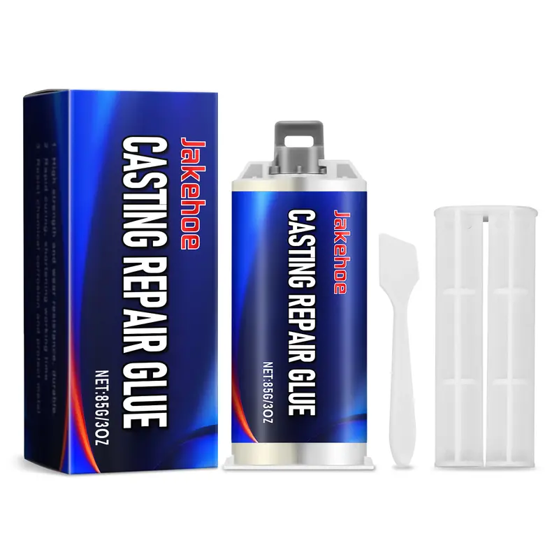 Jakehoe Casting Repair Glue, Industrial Grade Casting Adhesive Ab Adhesive Repair Agent Stainless Steel Copper Aluminum Metal Leak Repair