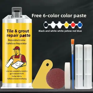 Tile Crack Repair Adhesive, Ceramic Tile Sealer, Marble Hole Filler, Porcelain Crack Repair Agent, Durable & Easy Application, Fast Drying Adhesive