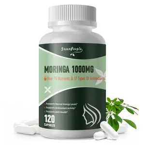 GREENPEOPLE Liposome Moringa Capsules 1000mg - 10X Absorption 7-in-1 Pure Moringa Powder Supplement Green Antioxidant Superfood