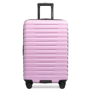 212 MAIN 26 in. Checked Medium Boren Hardside Luggage - Waterproof, Rugged, Impact-Absorb, Spinner Wheels Hardshell Suitcase, Lavender