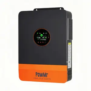 PowMr Solar Inverter 6500W 48V to 120V/240Vac, 6500W Split-Phase Hybrid Inverter Built-in 140A MPPT Controller, Max.PV Input 10kW, 550V, Support up to 6 Unit Parallel and Batteryless Run