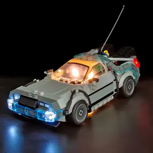 LED Light Kit for Lego 77256 Back to the Future Time Machine Model Building Block Model, Enhance Your Building Experience, Perfect for Lego Enthusiasts