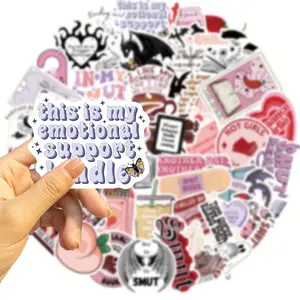 50 Pack of Dark Romance Novel, Smut, Fantasy Sarcastic Reading and Book Themed Stickers and Decals- Waterproof, Removable and Fade Resistant- No Duplicates