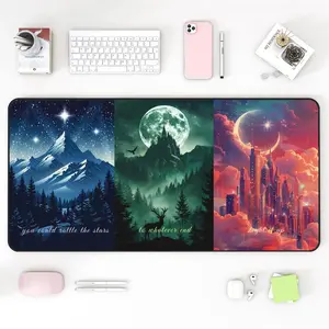 Sarah J Maas Maasverse Desk Mat Throne of Glass Art Large Mousepad, Lunathion, Velaris, Terrasen - Fantasy Desk Mat, Novelty Mousepad, Bookish Merch, Acotar Merch, Home Office Decor