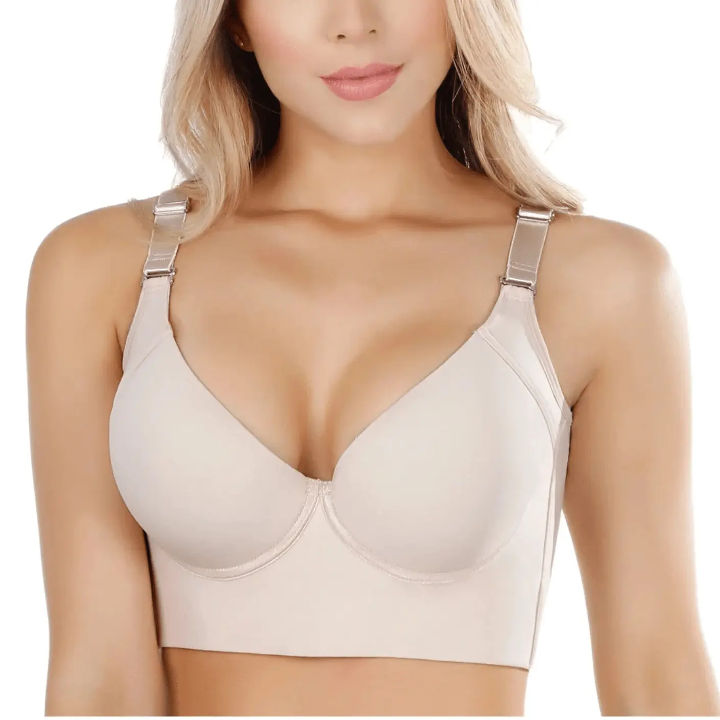 UpLady 8532 Women's Full Cup Colombian Bra - 1-Piece, High Compression, Overall Lift Support