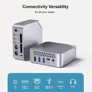 Mini Pc Computers, Intel Twin Lake N150 (Turbo 3.6GHz), 16GB DDR4 RAM 512GB M.2 SSD Mini Computer, Triple UHD 4K HDTV, Gigabit Ethernet Vesa, Home/Office Micro Pc