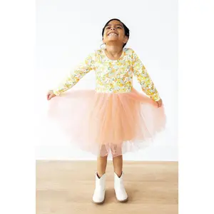 Wild Paintbrushes L/S Tutu Dress