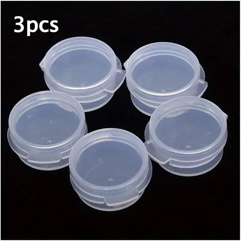 Makeup jar with snap-on lid - A storage container for makeup, travel, and sample mixing.