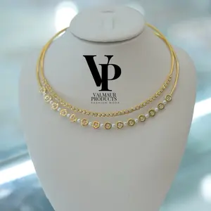 Valmaur Products White Swan Chocker - Gold plated and adjustable Luxury Jewelry for Women