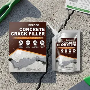Jakehoe 100g Self‑Leveling Concrete Crack Filler, Waterproof Gap Sealing Adhesive Base Material, Indoor & Outdoor Universal Repair Glue for Wall, Floor, Roof, Driveway & Patio, Easy DIY Home Improvement Tool Anti‑Moth, Anti‑Mold & Moisture‑Proof