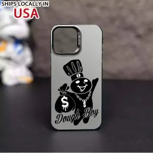 Dough Boy Aesthetic Pattern Casing For iphone 16 15 14 13 12 11 X XS SE23 PRO PLUS MAX 2020 2022 SAMSUNG GALAXY S22 S23 S24 FE ULTRA PLUS Hard TPU PET PC Black Silver Gift Shockproof Protection Aesthetic Anti-Drop Protective Protector Phone Cases Shell Co