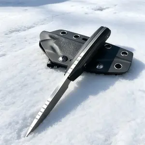 Tactical hunting small fixed-blade knife with G10 handle and Kydex sheath for men, EDC outdoor camping survival