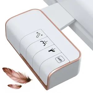 Hibbent Bidet Attachment for Toilet, Non-Electric Dual Nozzle for Frontal & Rear Wash, Adjustable Water Pressure Control, Fresh Water Bidet Toilet Seat, Self Cleaning Water Sprayer, Rose Gold