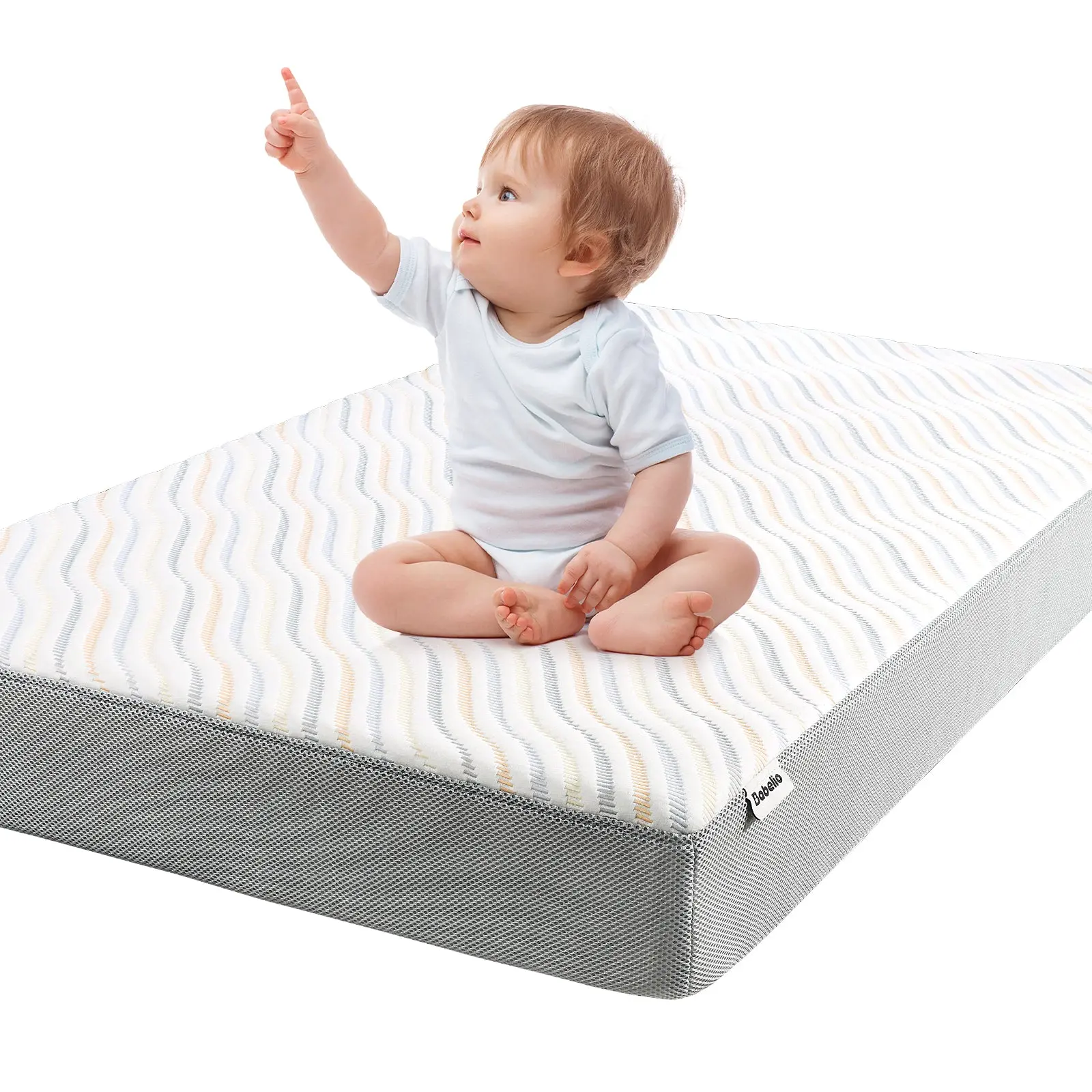 BABELIO Crib & Toddler Bed Mattress, Dual-Sided with Organic Foam and Memory Foam, Breathable with Waterproof USDA Bio-Preferred Cover, 52"x27"x5", Toddler Mattress For Toddler Bed, Cotton