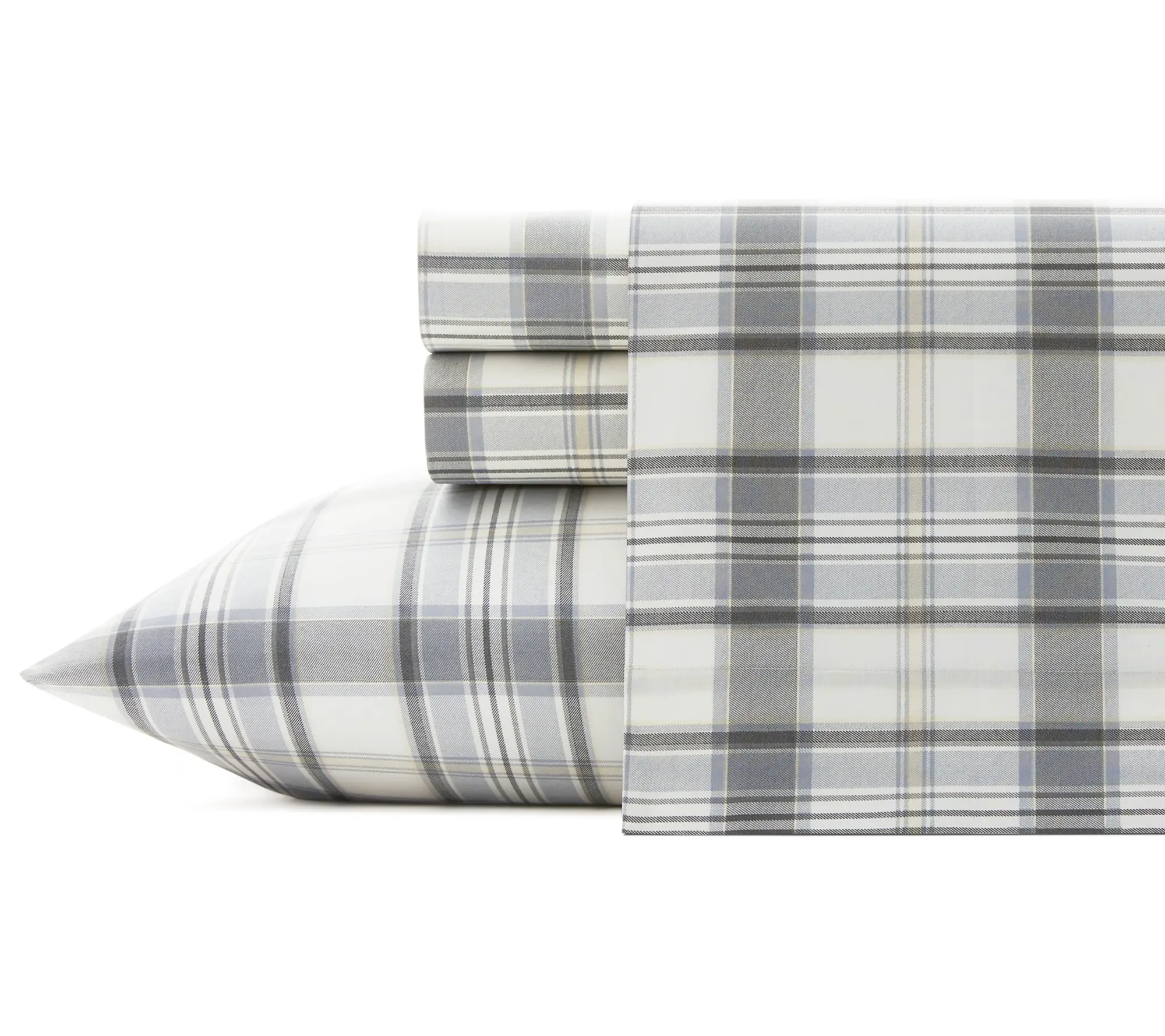 Eddie Bauer Chinook Plaid Ivory Queen Sheet Set