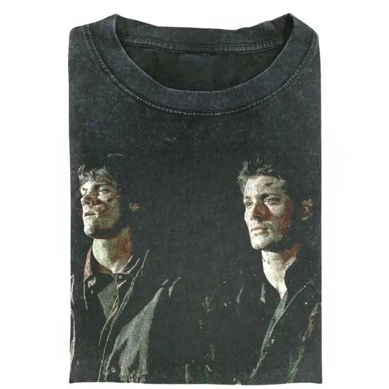 Supernatural Vintage T-Shirt, Dean and Sam Winchester Shirt, 90s Retro Graphic Tee, Horror TV Series Fan Shirt, Funny Meme Shirt, Gift For Girlfriend, Coworker Gift, Halloween Gift, Christmas Gift