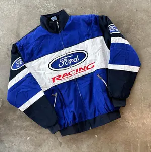 Ford Racing Jacket Vintage Inspired Car Auto Shop Mechanic Team Jacket F1