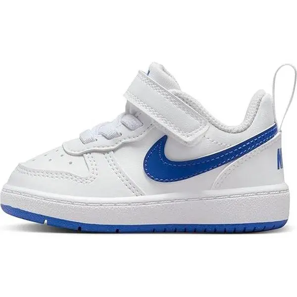 NIKE Toddler Boys' Court Borough Low Recraft Low-Top Trainers, Child-Sized Lace-Up in Peaches and Creme for Ages 3-4, Low Top Shoes