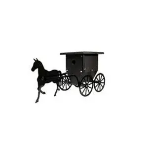 Moose Country Gear 36PBW Buggy Wren House with Horse, Black
