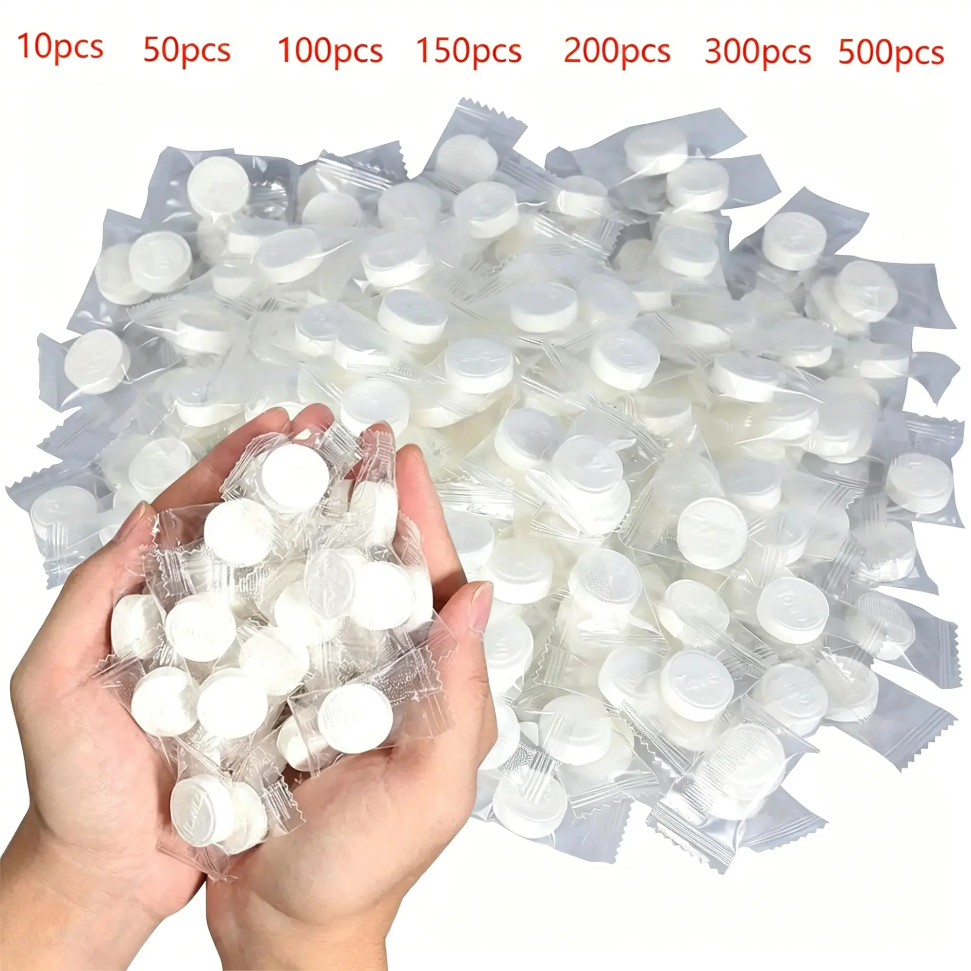 Portable Compressed Paper Towels, 10/50/100 Pcs Mini Disposable Soft Absorbent Face Towels for Travel, Camping, Hiking and Outdoor Sports Portable Towel Tablets, Compress Magic Towel
