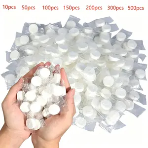 Portable Compressed Paper Towels, 10/50/100 Pcs Mini Disposable Soft Absorbent Face Towels for Travel, Camping, Hiking and Outdoor Sports
