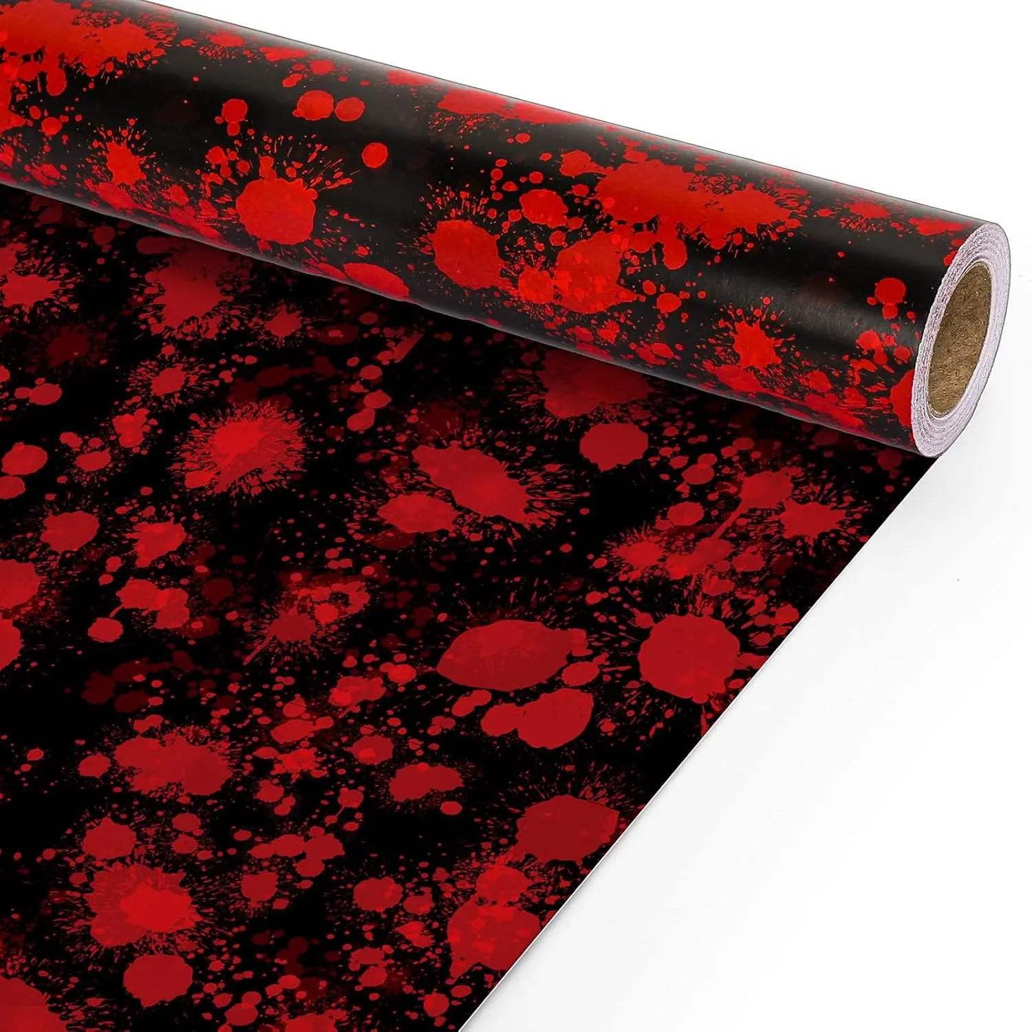 Halloween Bloody Wrapping Paper - Mini Roll - 17 In x 32.8 Ft  Splatter  Wrap Paper for DIY Art Crafts Halloween Holiday  Party