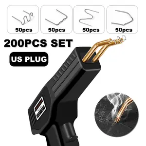 Crack Repair Plastic Welding Gun Kit Plastic Welder with Four Welding Studs For Automotive Bumper and Plastic Part Repair Welding, Home Auto Repair Tool, US Plug
